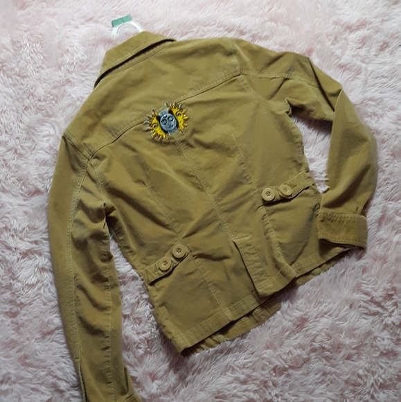 SOLD @MARKET Beatles! Vintage 90s femme fit boho Aesthetic custom Beatles jacket - Picture 7 of 14